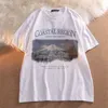 Damen-T-Shirt, amerikanischer Sommer, Schnee, Berglandschaft, T-Shirts für Männer und Frauen, Vintage-Senior-Feeling, lose, schlanke Mode, halbe Ärmel, Top 230707