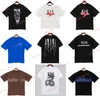 디자이너 Amaris Men Tshirt Limited Edition 커플 Tees Street Wear 패션 브랜드 셔츠 Splash-ink 편지 인쇄 Amirs 짧은 슬리브 캐주얼 느슨한 남자 티 크루 넥 A8