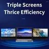 Bärbar skärm för bärbar dator 13,3'' 1080P HD Triple Foldable Dual Screen Extender Type-C Mac Windows