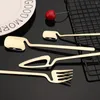 Dinnerware Sets 24Pcs Style Silver Cutlery Set 304 Kitchen Stainless Steel Knife Fork Spoon Flatware Tableware Of Dishes