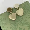 Vintage Crystal Pearl Letter Heart Bow Ear Stud örhängen Vintage Varumärkesdesigner Koppar Silver smycken för eleganta kvinnor älskar bröllopsfest gåva hög kvalitet
