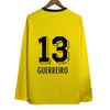 23 24 Hummels REUS Long Sleeve Mens Soccer Jerseys Haaland Reyna Schulz Brandt Meunier Malen Home Football Dorts