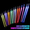 Chopsticks 1 par glödande 7 färger iögonfallande kreativa BPA-gratis LED-lysande bordsartiklar