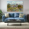 Hand Painted Canvas Art Orange Trees Pierre Auguste Renoir Paintings Countryside Landscape Artwork Home Decor