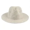 Zomer Women Sun Hat Wide Ram Women's Summer Beach Straw hoeden Sombreros Panama Bescherming Sun Jazz Top Cap Vrouw