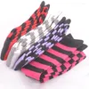 Women Socks Girls Knee High Long Stripe Stocking Printed Thigh Striped Cotton 8 Colors Sweet Cute Plus Size