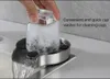 キッチン蛇口ステンレス高圧カップウォッシャーシンクプレス式自動洗浄水栓タップ