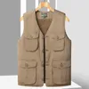 Men's Vests Men 2023 Spring Brand Business Casual Pocket Warm Waistcoat Vest Autumn Waterproof Outfits Sleeveless Coat Jacket Y74