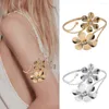 Bangle Summer Metal Flower Arm Bracelet Women Jewelry Cuff Adjustable Upper Hip Hop Accessor Open Armlets