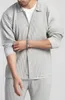 Fritidsskjortor för män Miyake plisserad kostymjacka Koreansk version Lös 2023 Sommar Långärmad skjorta Knapptopp Herrkläder