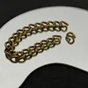 Nya vintage tjocka halsband Armband Unisex fashionabla design med hela bokstäver Punk örhänge Lyxiga smycken