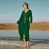 Roupa étnica Ramadan Eid Mubarak Abaya Dubai Turquia Islam Paquistão Muçulmano Moda Vestido Longo Robe Femme Vestidos De Noite Para Mulheres Kaftan