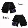 Shorts pour hommes Manga 3D Imprimer Anime Hommes Femmes 2 en 1 Mesh Séchage rapide Gym à Fitness Entraînement Summer Performance Sports Male