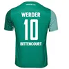 23 24 Werder Bremen Ev Futbol Forması 125. Maç Öncesi Marvin Ducksch Leonardo Bittencourt Siyah Yeşil 2023 2024 Friedl Pieper Futbol Gömlekleri