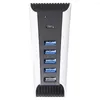 Extenseur anti-interférence 5 ports chargeur de concentrateur d'extension extension USB Station d'accueil à compatibilité étendue sans pilote