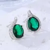 Orecchini a bottone Gioielli a bottone Orecchini alla moda Blu Carino Luce Nuovo lusso Placcato in oro 18 carati 3a Cz Pietra Vintage Festa per ragazzi Donne Ragazze Estetica reale Bling Zircone cubico