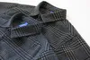 Мужские повседневные рубашки 2023 зимняя шашка с утолщенной рубашкой с длинным рукавом японская ретро.