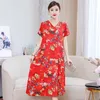 Abiti da festa Summer Sundress Vintage 2023 Casual in cotone e lino per abbigliamento da donna Abiti eleganti alla moda Boho