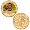 美術工芸品 ベストセラー 外国貿易用の世界のサッカースターの記念コイン ギフトコレクション 電着記念メダル 金属工芸品