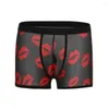 Underpants Men's Panties Boxer Shorts Perspective Printing Sexy Underwear Lips Print Boxers Breathable Briefs Male Lingerie