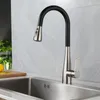 Kitchen Faucets Mixer Faucet Cold & Black Color Stainless Steel Material Hose Pull Down Two Mode Water Out Rotation