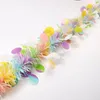 Flores decorativas 5pcs Decorações de Páscoa Tinsel Garland 32,8 pés