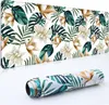 Tropical Flower Dest Desk Mat Hare Mouse Pad XXL Расширенный коврик для мыши с не скользил.