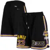 Retro Casual Jogginghose Hip Pop Sport Kurze Hose Emboridery genäht Gym Training Strand Atmungsaktive Hose Basketball Shorts Lakers 3XL