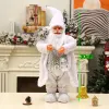 Ozdoby choinkowe 40 Style Doll 30CM święty mikołaj ełk Snowman rok 2023 wesołych świąt na ozdoby do domu Natal Navidad 221124