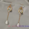 Dangle Boucles D'oreilles Baroque Perle Cadeaux Femmes Bijoux Blanc Cadeau Véritable Amulette Chinois 925 Argent Pierre Designer Naturel Talismans