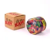 Raw zinc alloy Grinders 50mm Tobacco Grinder Smoking Tool Accessroies herb 4 Layers Herbs Crusher Colorful Metal Abrader