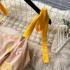Основные повседневные платья сексуальные сладкие французские винтажные желтые платья Bandeau Женская новая мода летняя сетчатая сетка сетчатая сетчатая одежда Vestidos 2023