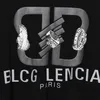 BLCG LENCIA 2023 Estate Nuovo 250g 100% Tessuto di Cotone T-Shirt Da Uomo Stampa di Alta Qualità di Colore Del Manicotto di Goccia Magliette Allentate Oversize top 202354