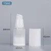 Garrafas de armazenamento 15ml 20ml 30ml 50ml Frasco recarregável de pequeno volume Loção líquida Airless Vacuum Plastic Travel Cosmetic Container