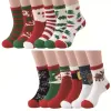 Chaussettes de Noël wapiti épaissie corail polaire femmes hommes dame chaussettes chaussette de sol hiver noël-chaussettes cadeaux