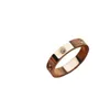 Designer Trendy Carter Sagero Ring in acciaio Titanio One Word Nail Plain Coppia Tre diamanti Love non sbiadito B79O