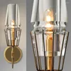 Wandlamp Vintage Driepoot Staande Lampen Zwarte Veer Glazen Bol Smeedijzer