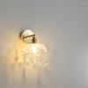 Lámpara de pared Estilo moderno Aplique negro Luminaria Led Apliques de vidrio Juegos de comedor Cabeza de cama Acabados Apliques