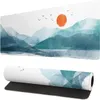 Japanese Mountains Extended Mouse Pad Landscape Desk Mousepad Extended Large Non-Slip Rubber Base Waterproof Keyboard Mouse Mat