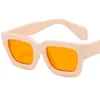 Hip-hopowe okulary przeciwsłoneczne Unisex kwadratowe okulary przeciwsłoneczne Adumbral okulary anty-uv małe oprawki okulary Retro prostota ozdobne