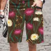 Herrshorts Överdimensionerade blommor Växter Mönster Streetwear Bekväm Lös Man Herr/Kvinnor Strand Harajuku 3D-tryckt Mode Coolt