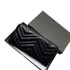 Novo designer carteira para mulheres marca longa carteira bolsa para senhoras moda bolsa de embreagem com caixa designer billetera335s