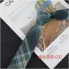 Casual Cotton 6cm Students Ties Plaid Jacquard Necktie Women Men Uniforms Shirt Plaid Skirt Accessories Ties