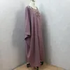 Roupas étnicas Eid Kaftan Abaya Ramadan Turquia Jilbab Muslim Hijab Dress Women Bat Sleeve Caftan Marocain Robe Femme Musulmane Islam