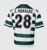 C.RONALDO 01 02 03 04 Lisboa retro camisas de futebol ronaldo Marius Niculae João Pinto 2001 2002 2003 2004 Lisboa RONALDO Clássico Camisas de futebol vintage tops Sporting