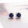 Stud Earrings Ms. Simulation Square Zircon Fashion Temperament Elegant Atmosphere Wild Women's