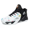 Hommes Femmes Basketball Chaussures High-top Sports Trainers Youth Fashion Trainers Noir Blanc