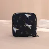 Bolsas de cosméticos femininas bolsa de armazenamento de guardanapos higiênicos portátil bolsa de almofada de algodão meninas maquiagem de viagem porta-tampões organizador