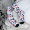 Men's Socks Kawaii British London City Symbols Men Women Warm 3D Printed Red Bus Telephone Booth Big Ben Sports Basketball Crew