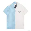 Summer Men T Shirts designer Bowling Casual Imprimé Bouton Revers Cardigan haut à manches courtes Haute qualité mode hommes chemiseorange affaires T-shirt M-XXXL